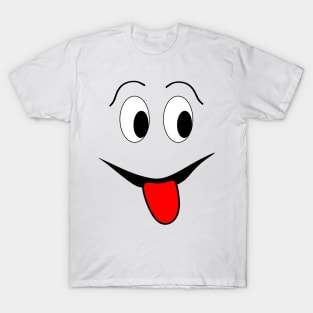 Funny face - black and red. T-Shirt